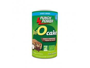 biO cake Punch power - Préparation pour gâteau diététique bio Coco chocolat  SANS GLUTEN (Pot 400g)